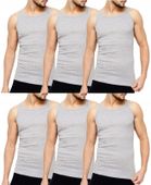 PODKOSZULKA KOSZULKA MĘSKA 100% BAWEŁNA GŁADKA OKRĄGŁY ZESTAW 6-SZT - M