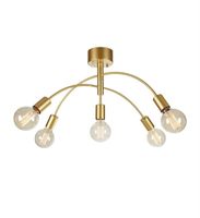 Złota lampa sufitowa Cygnus oprawki na żarówki do salonu