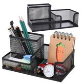 Organizer przybornik biurkowy na biurko czarny na akcesoria biurowe
