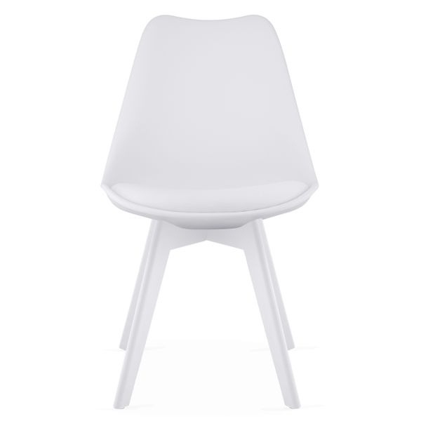 Krzesło MARK - białe / nogi białe x 3 zdjęcie 3