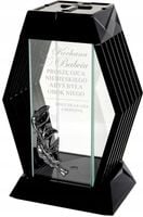 NOWOCZESNY ZNICZ geometryczny GRAWER personalizowany twój napis DLA BABCI