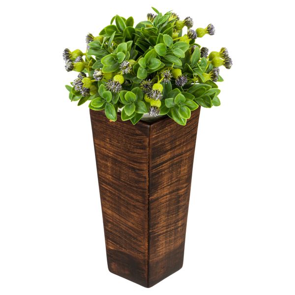 Wazon Ceramiczny Trapez  Brązowy flakon zdjęcie 7