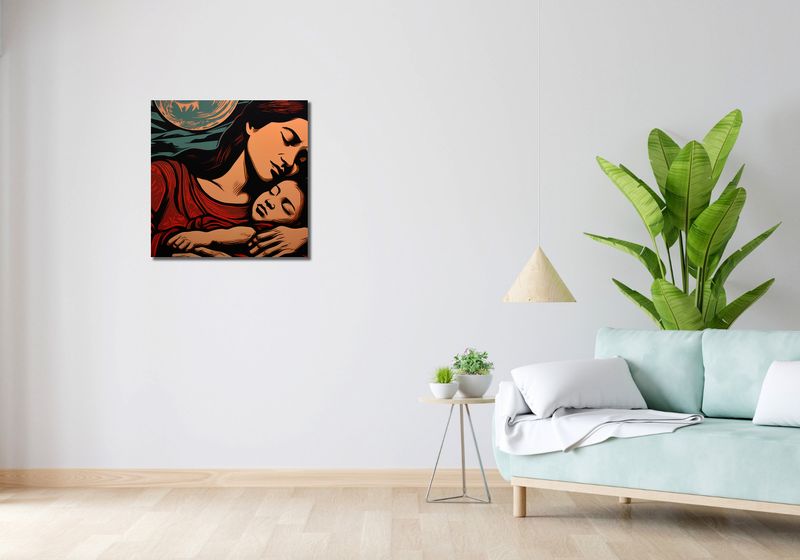 Obraz 60x60cm Matczyne Więzi zdjęcie 2