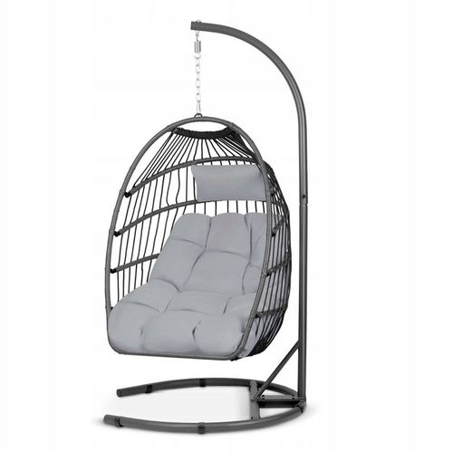 FOTEL OGRODOWY WISZĄCY + GRATIS SZARE PODUSZKI na Arena.pl