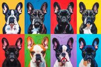Plakat 91,5x61cm Buldogi Francuskie