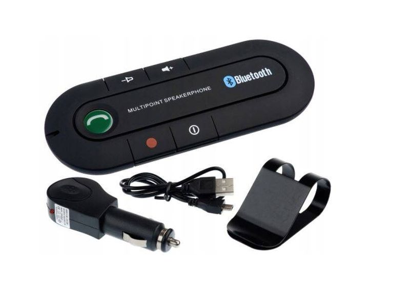 ZESTAW GŁOŚNOMÓWIĄCY SAMOCHODOWY BLUETOOTH 4.1 zdjęcie 1