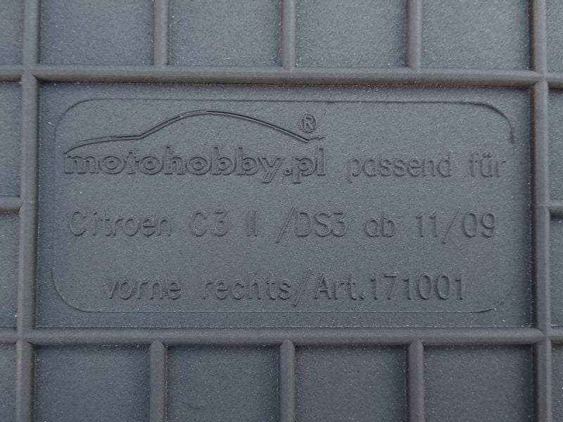 Citroen C3 II (09-16) DYWANIKI GUMOWE DEDYKOWANE zdjęcie 2