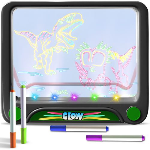 Magiczna tablica podświetlana do rysowania dla dzieci z szablonami 4 mazaki na Arena.pl