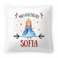 Poduszka Biała 40X40 Cm Dla Sofii Córki Dziecka Z Nadrukiem Ze Zdjęciem
