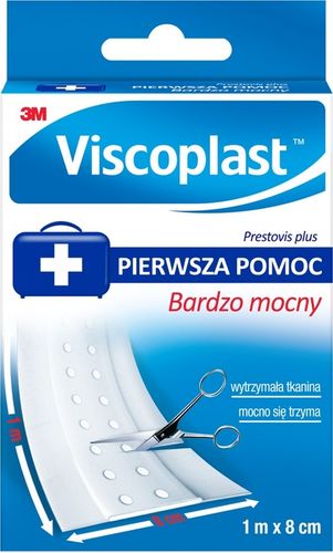 VISCOPLAST Plaster opatrunkowy PRESTOVIS PLUS 1M x 8cm do cięcia x 25 SZT na Arena.pl