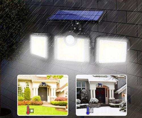 MOCNA LAMPA SOLARNA 171 LED 3w1 CZUJNIK RUCHU ZMIERZCHU OSOBNY PANEL PILOT na Arena.pl