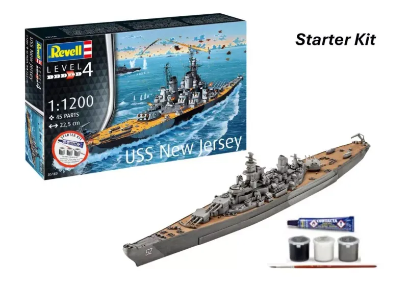Revell Starter Kit - Battleship USS New Jersey zdjęcie 1