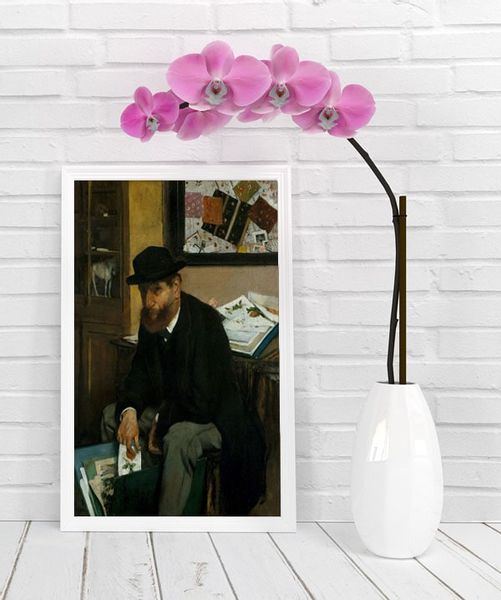 The Collector of Prints, Edgar Degas - plakat 21x29,7 cm zdjęcie 2