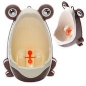 LT166 LANDTOYS PISUAR DLA MALUCHA ŻABKA BRĄZOWY NA PRZYSSAWKI WC NOCNIK