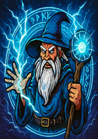 Opłatek na tort Mag Czarodziej Postać Mężczyzna Format A4