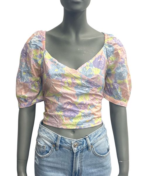 NA-KD TOP PUFF SLEEVE WRAP ROZMIAR 46 zdjęcie 1