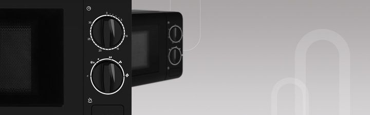 CZARNA KUCHENKA MIKROFALOWA UD MIKROFALÓWKA MIKROFALA WOLNOSTOJĄCA GRILL zdjęcie 14