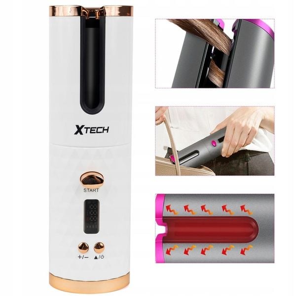 LOKÓWKA DO WŁOSÓW AUTOMATYCZNA CERAMICZNA LCD CURL BIAŁA XTECH zdjęcie 14