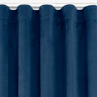 Zasłona VILA velvetowa na taśmie wave 135x300 indygo  Homede