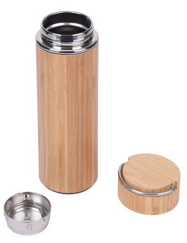 Termos BAMBOO HOT, brązowy, srebrny na Arena.pl