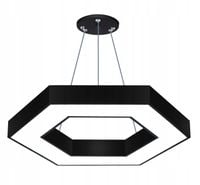 Lampa sufitowa wisząca żyrandol LED 60cm Hexagon