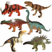 DINOZAURY ZABAWKI DLA DZIECI PREZENT FIGURKI GUMOWE DUŻY ZESTAW RÓŻNE WZORY