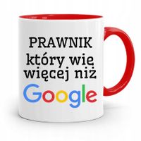 Kubek Czerwony Prawnika Który Wie Więcej Niż Gogle Z Nadrukiem Ze Zdjęciem