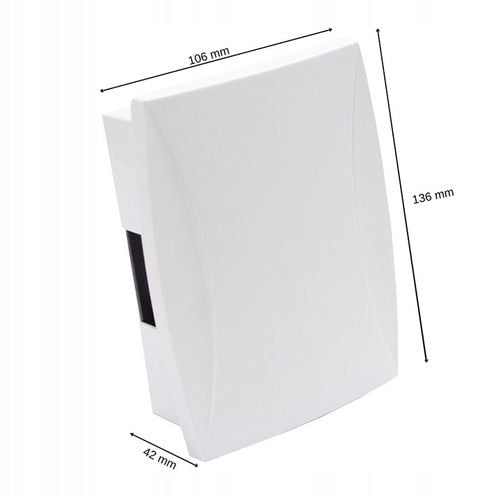 DZWONEK DO DRZWI PRZEWODOWY BIM-BAM DWUTONOWY ZAMEL GNS-921 BIAŁY na Arena.pl