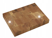 DESKA do krojenia END GRAIN SZTORCOWA DĘBOWA olejowana 32x24x4 solidna BLOK