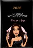 Kalendarz A5 2026 tygodniowy KSIĄŻKOWY SALON KOSMETYCZNY TWOJA NAZWA