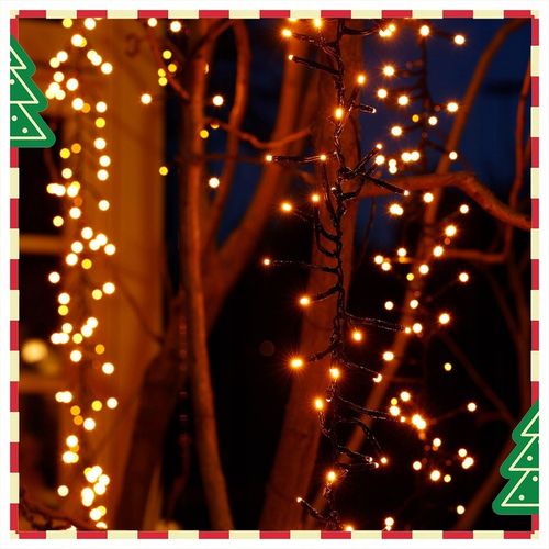 Kaskada świetlna 480LED Oświetlenie Świąteczne na Drzewa Ciepły złoty na Arena.pl