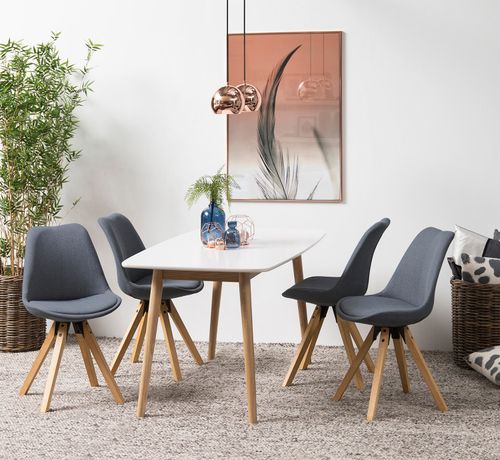 Krzesło Dima dark grey tapicerowane na Arena.pl