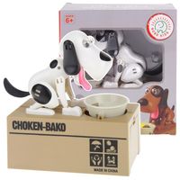 Skarbonka Interaktywna Automat Pies Piesek Zjada Monety Sejf - Biały