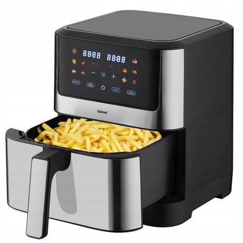 Beztłuszczowa Frytkownica FOKSIER K11 AirFryer XXL 8L 12w1 1800W + PRZEPISY na Arena.pl