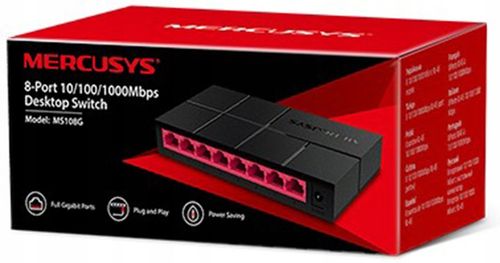 Switch 8 PORT GIGABIT Rozdzielacz Sieci LAN 1gb ENERGOOSZCZĘDNY TP LINK 8x na Arena.pl