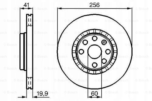 TARCZA HAM PRZOD 256X20 V BOSCH na Arena.pl