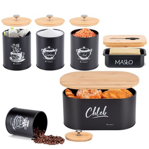 chlebak z zestawem pojemników i maselniczka e-6079 na Arena.pl