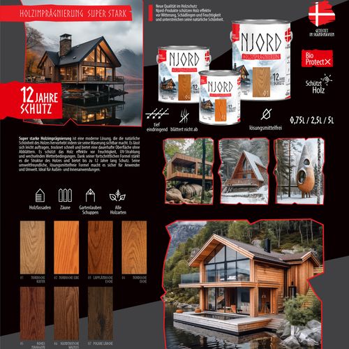 NJORD Impregnat do drewna Extreme (07) Polare Lärche - 0,75L na Arena.pl