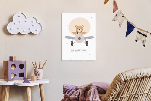 Obraz 30x50cm Wzory dla Dzieci, Dziewczynki i Chłopca - Misio na Arena.pl