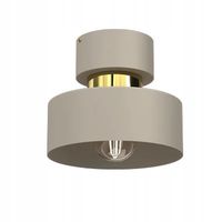 Lampa Sufitowa MARTI Beżowy Złoty Loft Metalowe Klosze Dekoracyjna Beżowa