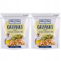 Helcom Grzanki pszenne z oliwą z oliwek i solą 100 g x 2 sztuk