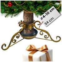 Stojak choinkowy pod choinkę SOLIDNY stojak choinkowy metalowy POZŁACANY