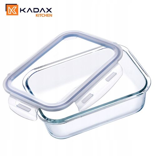 SZKLANY POJEMNIK NA ŻYWNOŚĆ JEDZENIE 1040ml Z POKRYWKĄ PUDEŁKO ŚNIADANIÓWKA na Arena.pl
