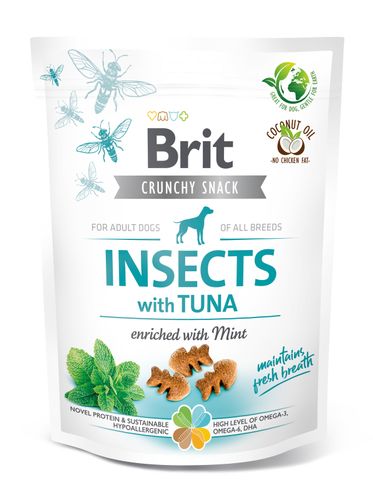 Brit Care Dog Crunchy Cracker Insects Rich In Tuna 200g na Arena.pl