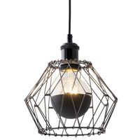 LAMPA wisząca 6115222 Nave metalowa OPRAWA 1-punktowa klatka ZWIS regulowany czarny