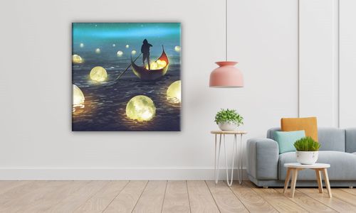 OBRAZ NA PŁÓTNIE 091 Sen 70x70cm na Arena.pl