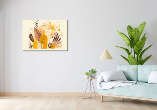 Obraz 90x60cm Złote Rośliny na Arena.pl