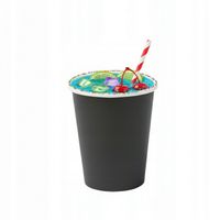 Kubki papierowe czarne do kawy herbaty szczelne bezSUP 250ml50szt Halloween