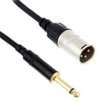 Kabel mikrofonowy audio sygnałowy XLR JACK 6,3mm 5 m pozłacany REAN Cordial