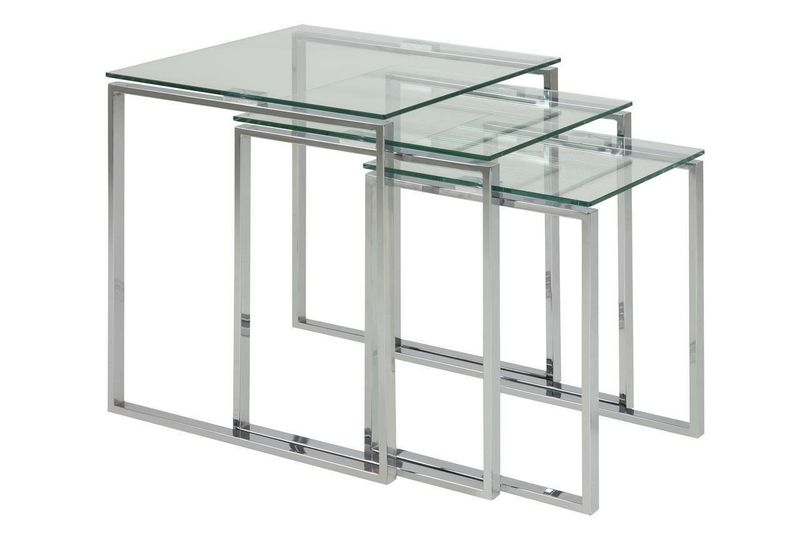 Zestaw stolików Katrine chrom zdjęcie 1